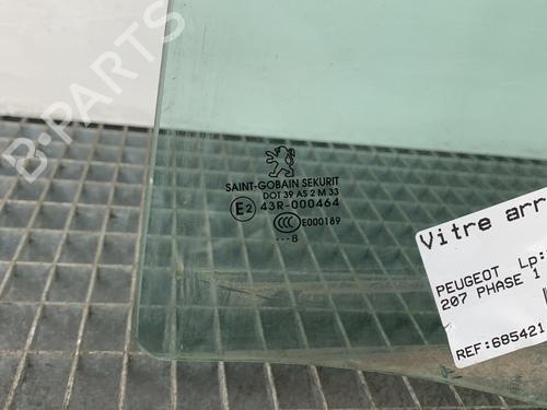 Used Rear left door window Rear left door window PEUGEOT 207 SW (WK_) 1.6 HDi (90 hp) 34358376 34358376