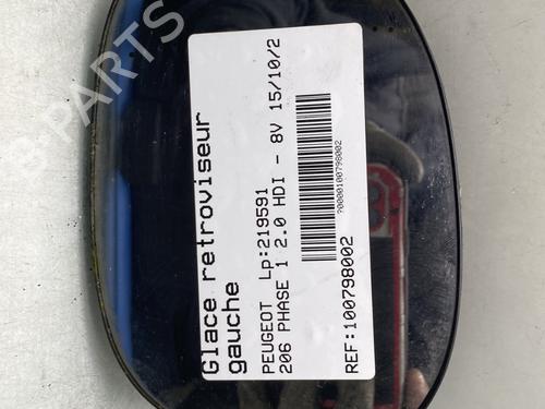 Używane Szkło lusterka lewego PEUGEOT 206 Hatchback (2A/C) 2.0 HDI 90 (90 hp) 23766187