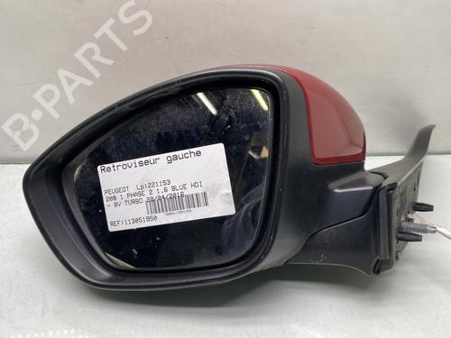 Used Left mirror PEUGEOT 208 I (CA_, CC_) 1.6 HDi / BlueHDi 75 (75 hp) 31212536