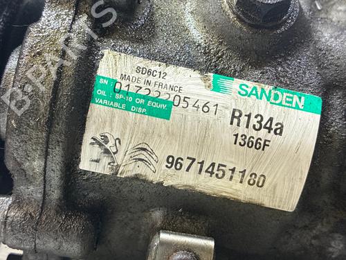 AC compressor CITROËN C5 III (RD_) 2.0 HDi 165 (RDRHHA, RDRHH8) | BP39553302M34 - Image 5