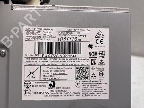 radio-peugeot-partner-box-bodympv-k9-2018-37755463 main image