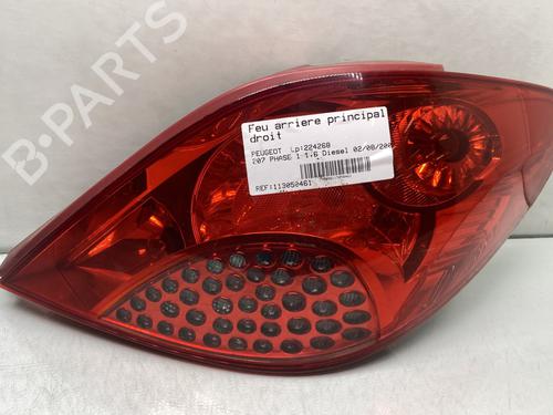 Used Right taillight PEUGEOT 207 (WA_, WC_) 1.6 HDi (90 hp) 29897634