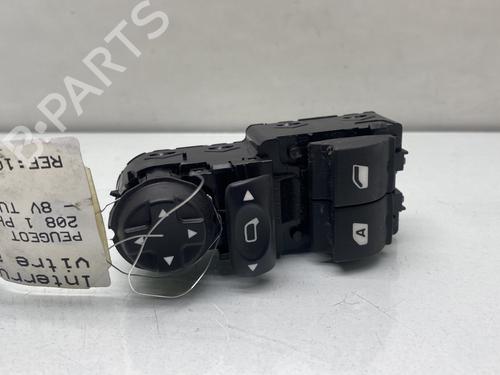 Used Left front window switch Left front window switch PEUGEOT 208 I (CA_, CC_) 1.6 HDi / BlueHDi 75 (75 hp) 26715154 26715154