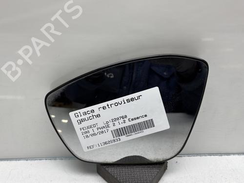 Used Left mirror glass PEUGEOT 208 I (CA_, CC_) 1.2 VTI 82 (82 hp) 31046378