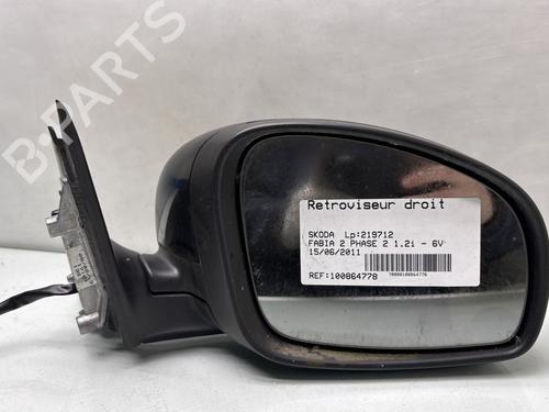 Right mirror SKODA FABIA II (542) 1.2 5J1857508E