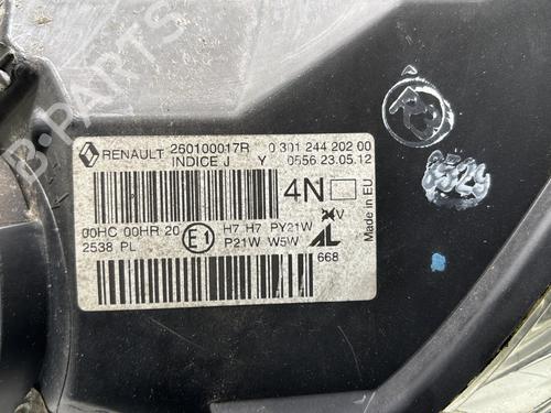 Right headlight RENAULT MEGANE III Hatchback (BZ0/1_, B3_) 1.5 dCi (BZ0C) | BP31121615C29 