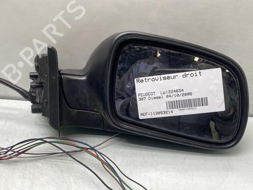 Used Right mirror PEUGEOT 307 (3A/C) 1.6 HDi 110 (109 hp) 29897649