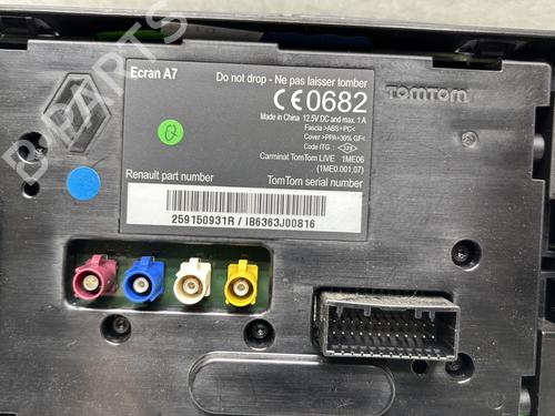 Used Display monitor Display monitor RENAULT MEGANE III Coupe (DZ0/1_) 1.5 dCi (DZ09, DZ0D, DZ1F, DZ1G, DZ14, DZ29) (110 hp) 27809051 27809051