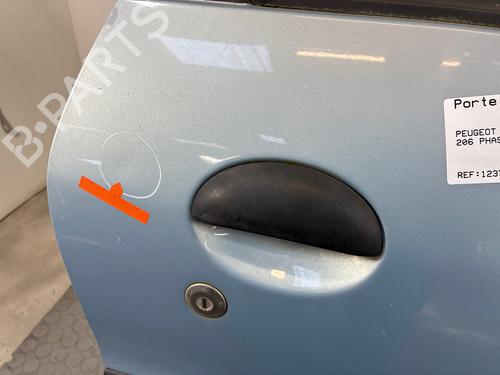 Used Right front door Right front door PEUGEOT 206 Hatchback (2A/C) 2.0 HDI 90 (90 hp) 36162647 36162647
