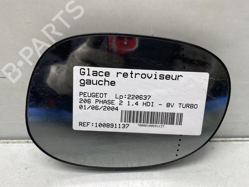 Verre de rétroviseur gauche PEUGEOT 206 Hatchback (2A/C) 1.4 HDi eco 70 (68 hp) 24428017