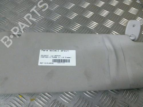 Used Right sun visor PEUGEOT PARTNER Tepee [2008-2025]  20028504