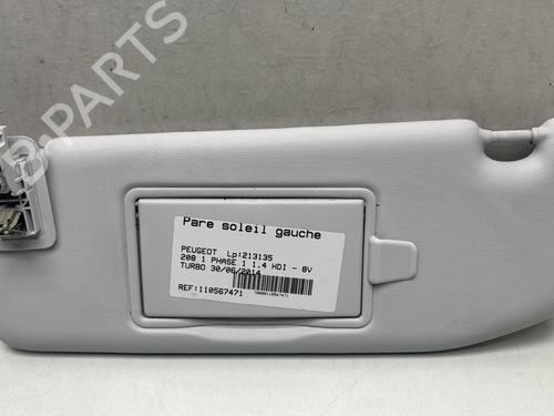 Used Left sun visor PEUGEOT 208 I (CA_, CC_) 1.4 HDi (68 hp) 29315513