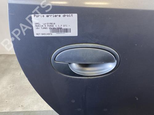 Right rear door OPEL MERIVA A MPV (X03) 1.7 DTI (E75) | BP20483519C5 