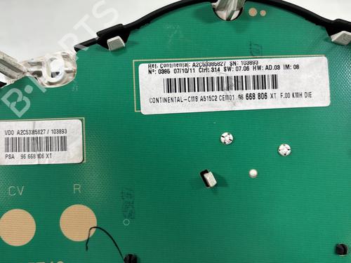 Instrument cluster CITROËN C3 II (SC_) 1.6 HDi | BP27704061C47 