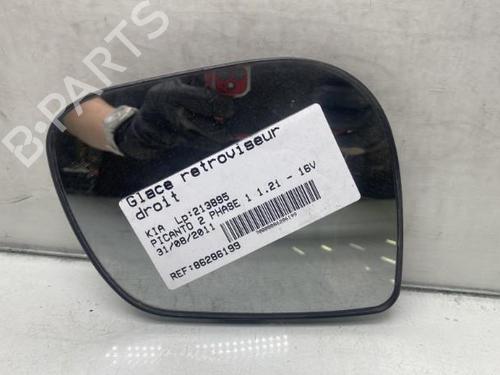 Used Right mirror glass KIA PICANTO II (TA) 1.2 (85 hp) 19959514