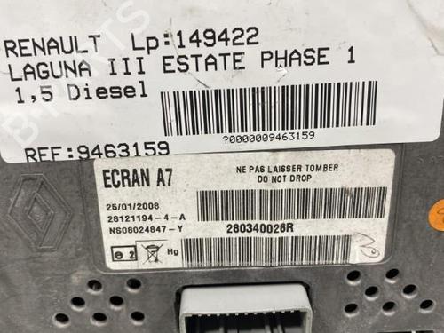 Used Radio Radio RENAULT LAGUNA III Grandtour (KT0/1) 1.5 dCi (KT0A, KT0R, KT02) (110 hp) 19986264 19986264