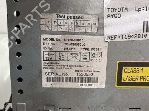 Used Radio Radio TOYOTA AYGO (_B1_) 1.0 (KGB10_, KGB10R) (68 hp) 20019322 20019322