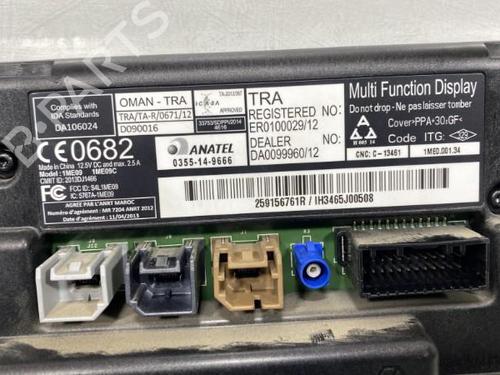 Used Display monitor Display monitor RENAULT MASTER III Van (FV) 2.3 dCi 135 FWD (FV0N, FV08, FV06, FV00, FV1S) (136 hp) 19972924 19972924