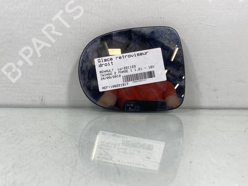 Used Right mirror glass RENAULT TWINGO II (CN0_) 1.2 16V (CN04, CN0B) (75 hp) 29939284