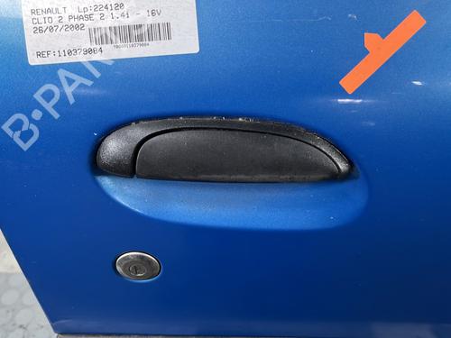 Right front door RENAULT CLIO II (BB_, CB_) 1.4 16V (B/CB0P, BB13) | BP28282155C3 