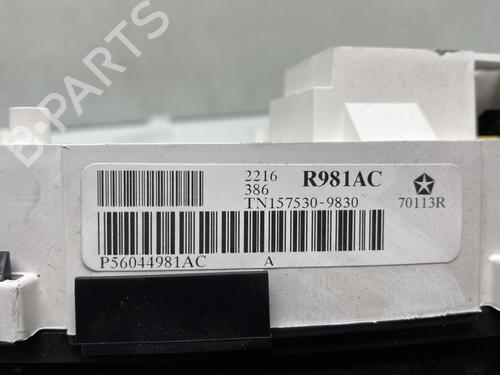 Compteur de vitesse CHRYSLER VOYAGER IV (RG, RS) 2.5 CRD | BP30887620C47