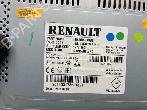 Radio RENAULT CAPTUR I (J5_, H5_) 1.5 dCi 90 (J5N4, J5M5, J5MW, J5M6, J5AL, J5AJ) | BP39179556E6 - Image 2