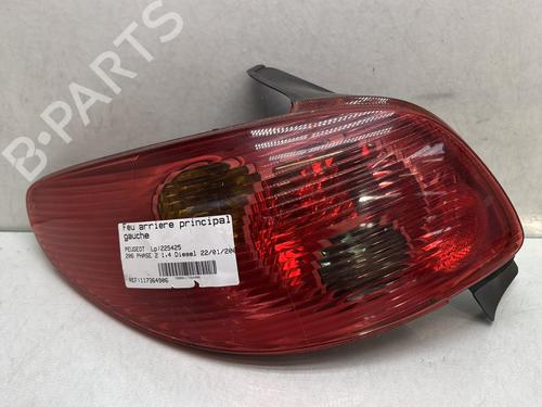 Used Left taillight Left taillight PEUGEOT 206 Hatchback (2A/C) 1.4 HDi eco 70 (68 hp) 33238456 33238456
