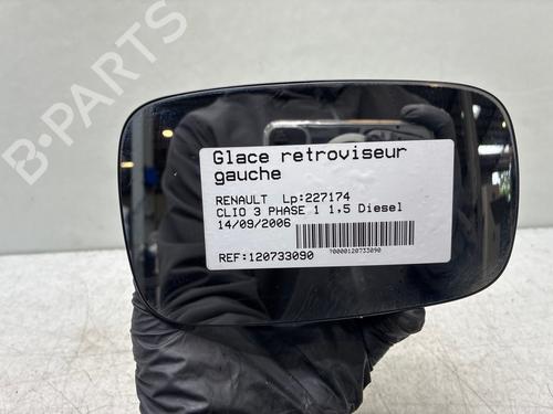 Used Left mirror glass Left mirror glass RENAULT CLIO III (BR0/1, CR0/1) 1.5 dCi (BR17, CR17) (86 hp) 34627407 34627407