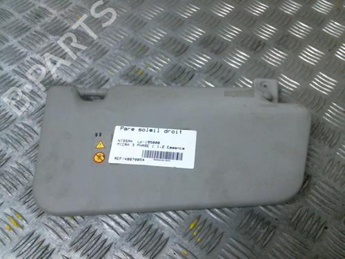 Used Right sun visor Right sun visor NISSAN MICRA III (K12) 1.2 16V (80 hp) 20000380 20000380