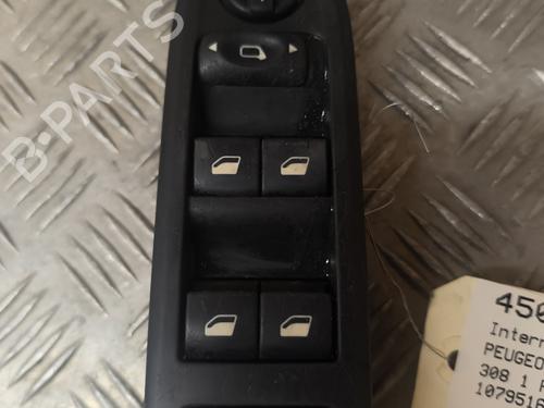 Used Left front window switch PEUGEOT 308 I (4A_, 4C_) 1.6 HDi (92 hp) 27688724