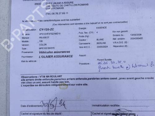 Right headlight PEUGEOT 106 II (1A_, 1C_) 1.1 i | BP21733278C29 