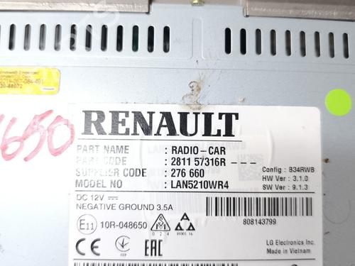 Radio RENAULT CLIO IV (BH_) 1.5 dCi 90 | BP23076479E6 