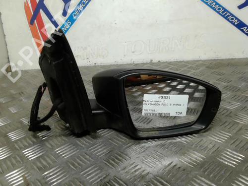 Right mirror VW POLO V (6R1, 6C1) 1.6 TDI | BP21738328C27 