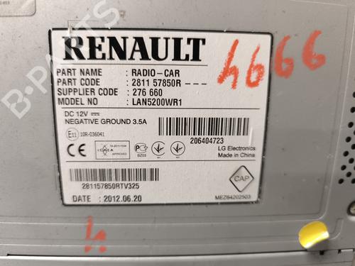 Radio DACIA LODGY (JS_) 1.5 dCi (JSMC, JSAF) | BP22016181E6 