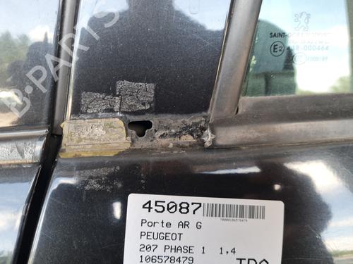 Left rear door PEUGEOT 207 (WA_, WC_) 1.4 HDi | BP26278776C4 