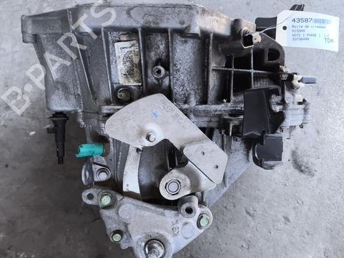 Gearbox NISSAN NOTE (E11, NE11) 1.5 dCi | BP22012782M3 