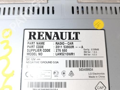 Radio RENAULT CLIO IV (BH_) 1.5 dCi 90 | BP23771810E6 
