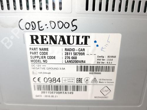 Radio DACIA SANDERO II 1.5 dCi | BP22365694E6 