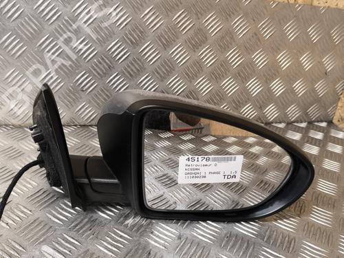 Used Right mirror NISSAN QASHQAI I (J10, NJ10) 1.5 dCi (106 hp) 28361214