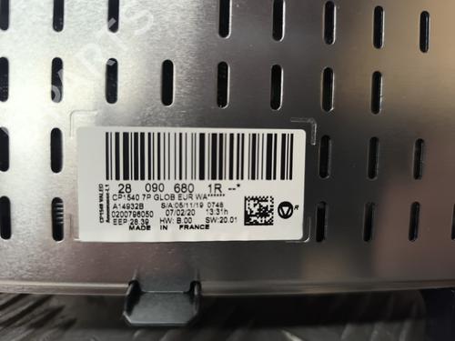 Climate control RENAULT MEGANE IV Hatchback (B9A/M/N_) 1.5 dCi 110 (B9A3) | BP25898659I5 