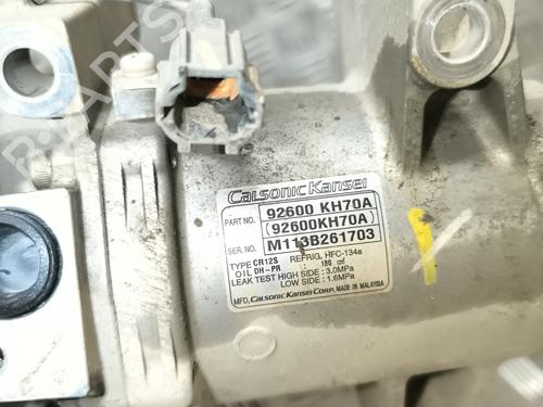 AC compressor NISSAN NAVARA NP300 (D40) 2.5 dCi 4WD (D40TT, D40T, D40M, D40BB) | BP22008381M34 