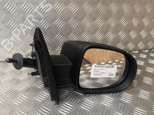 Used Right mirror RENAULT CLIO III (BR0/1, CR0/1) 1.2 16V Hi-Flex (BR1U, CR1U) (75 hp) 28305064