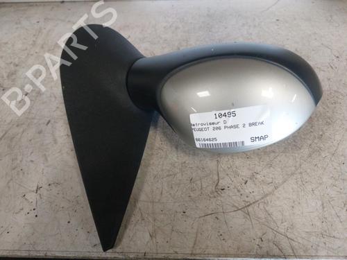 Used Right mirror PEUGEOT 206 SW (2E/K) 1.4 (75 hp) 19897311