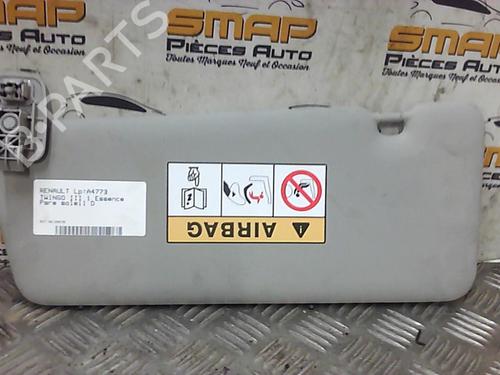 Used Right sun visor RENAULT TWINGO III (BCM_, BCA_) 1.0 SCe 70 (71 hp) 19884303