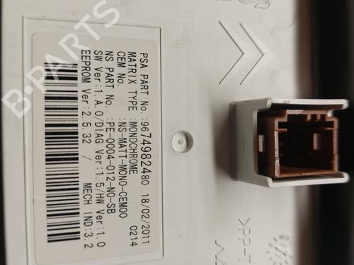 Instrument cluster PEUGEOT 3008 I MPV (0U_) 1.6 HDi | BP22235102C47 