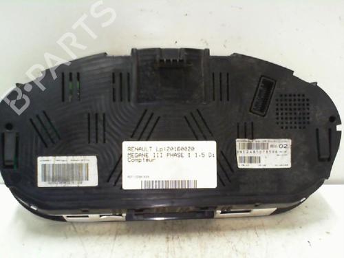 Instrument cluster RENAULT MEGANE III Hatchback (BZ0/1_, B3_) 1.5 dCi (BZ0C) | BP21974541C47 