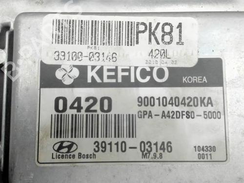 Engine control unit (ECU) HYUNDAI i10 I (PA) 1.2 | BP37166224M57 - Image 3