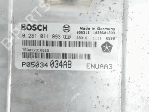 Engine control unit (ECU) CHRYSLER PT CRUISER (PT_) 2.2 CRD | BP31159603M57 - Image 3