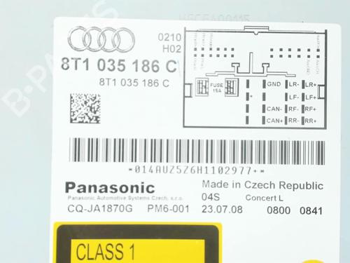 Radio AUDI A5 (8T3) 1.8 TFSI | BP31053276E6 