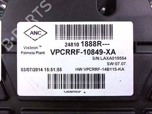 Instrument cluster RENAULT CLIO IV (BH_) 1.5 dCi 90 | BP20460099C47 